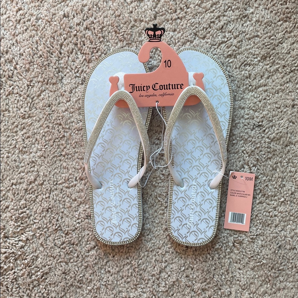 Juicy Couture Bling Rhinestone Sandals Size: 10M
